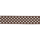 Schumacher Brown Dotted Embroidered Tape