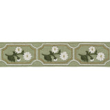 Schumacher Green Jolie Hand Embroidered Tape