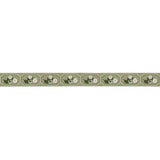 Schumacher Green Jolie Hand Embroidered Tape