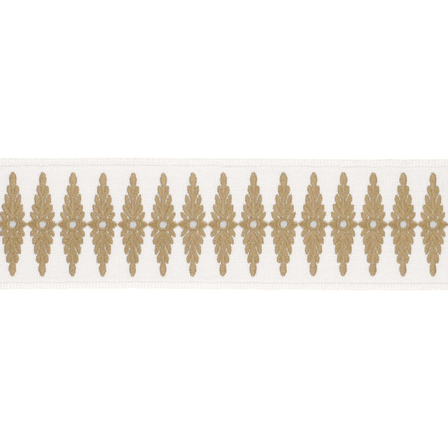 Schumacher Neutral Genevieve Embroidered Tape