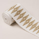 Schumacher Neutral Genevieve Embroidered Tape