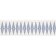 Schumacher Sky Genevieve Embroidered Tape