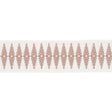 Schumacher Blush Genevieve Embroidered Tape
