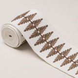 Schumacher Brown Genevieve Embroidered Tape