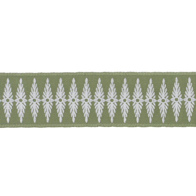 Schumacher Green Genevieve Embroidered Tape