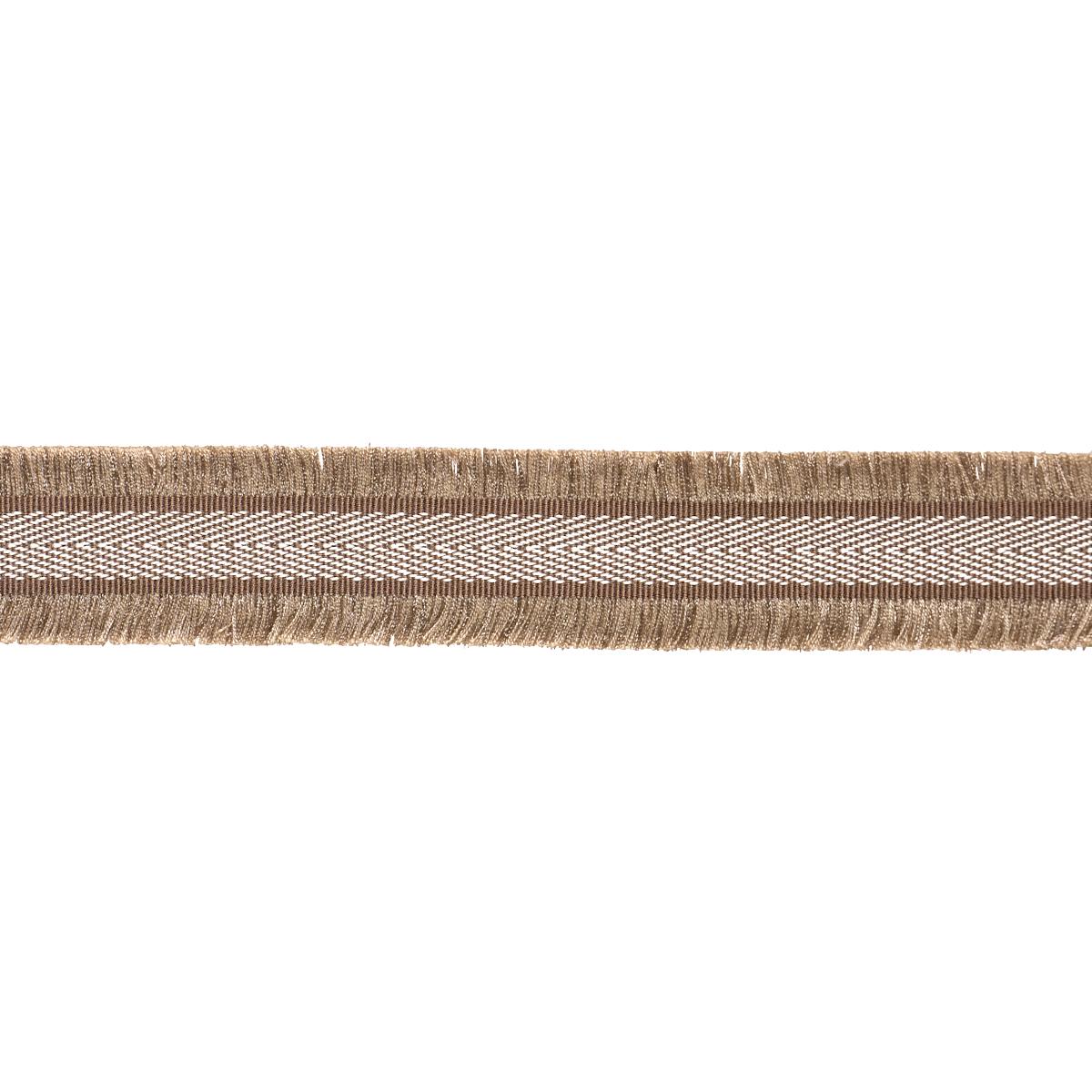 Schumacher Brown Felicity Fringe Trim