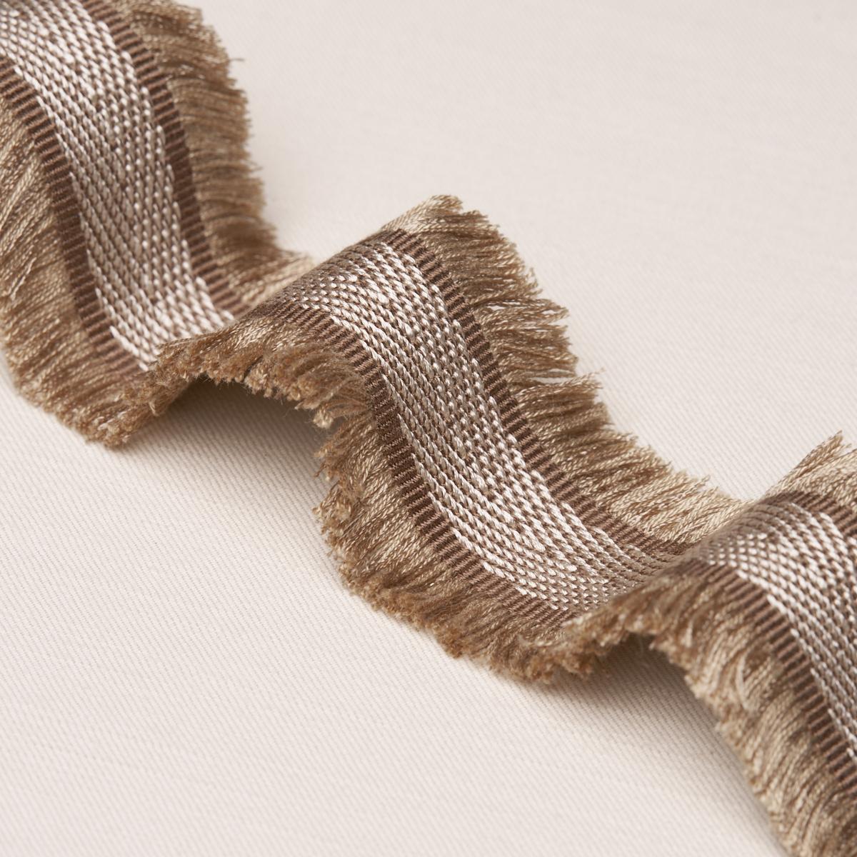 Schumacher Brown Felicity Fringe Trim