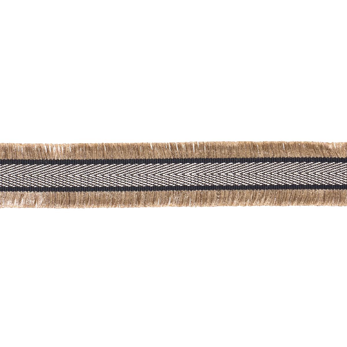 Schumacher Black Felicity Fringe Trim