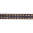 Schumacher Charcoal Leather Cord Tape