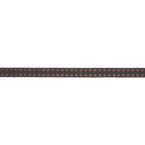 Schumacher Charcoal Leather Cord Tape