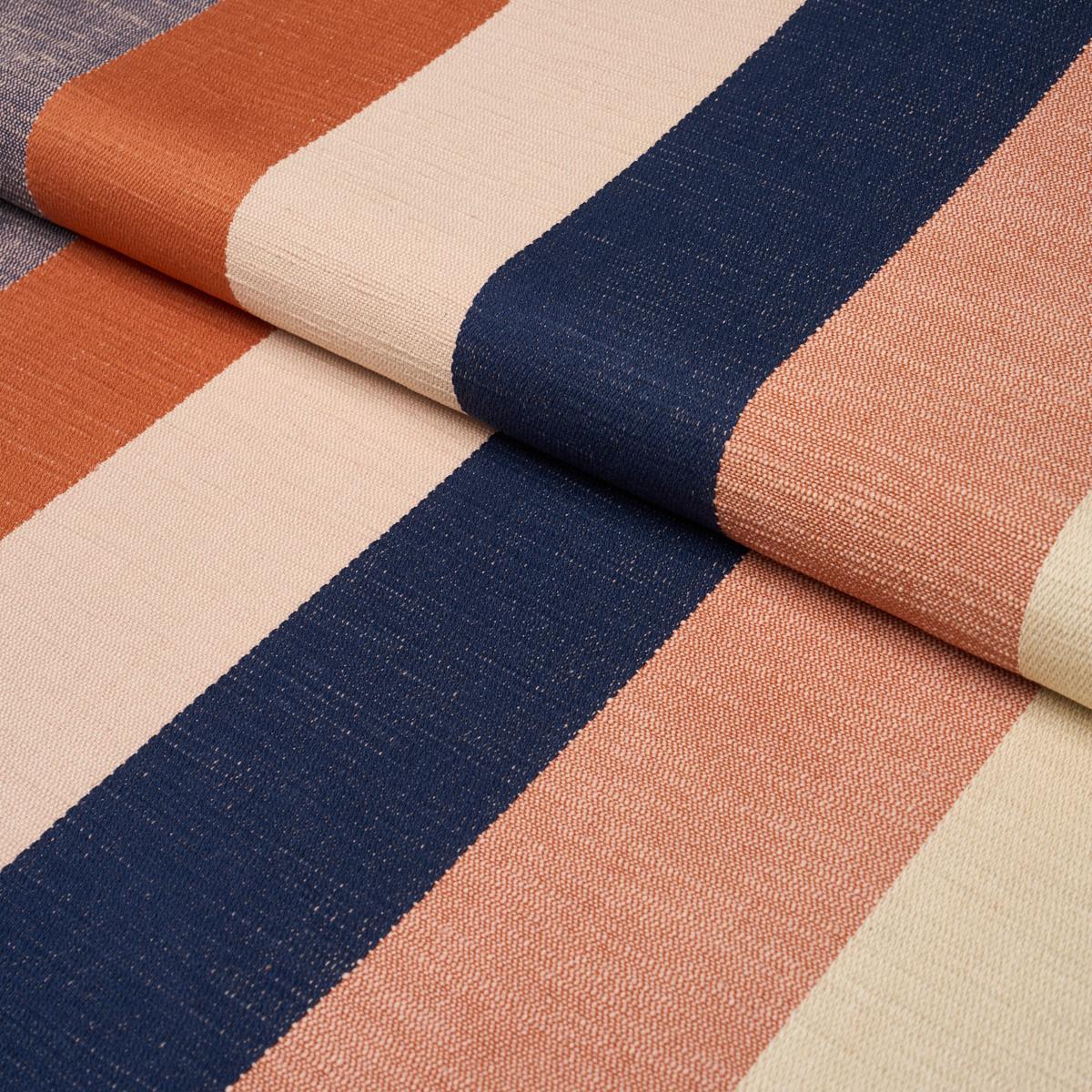 Schumacher Appino Stripe Sunset Fabric