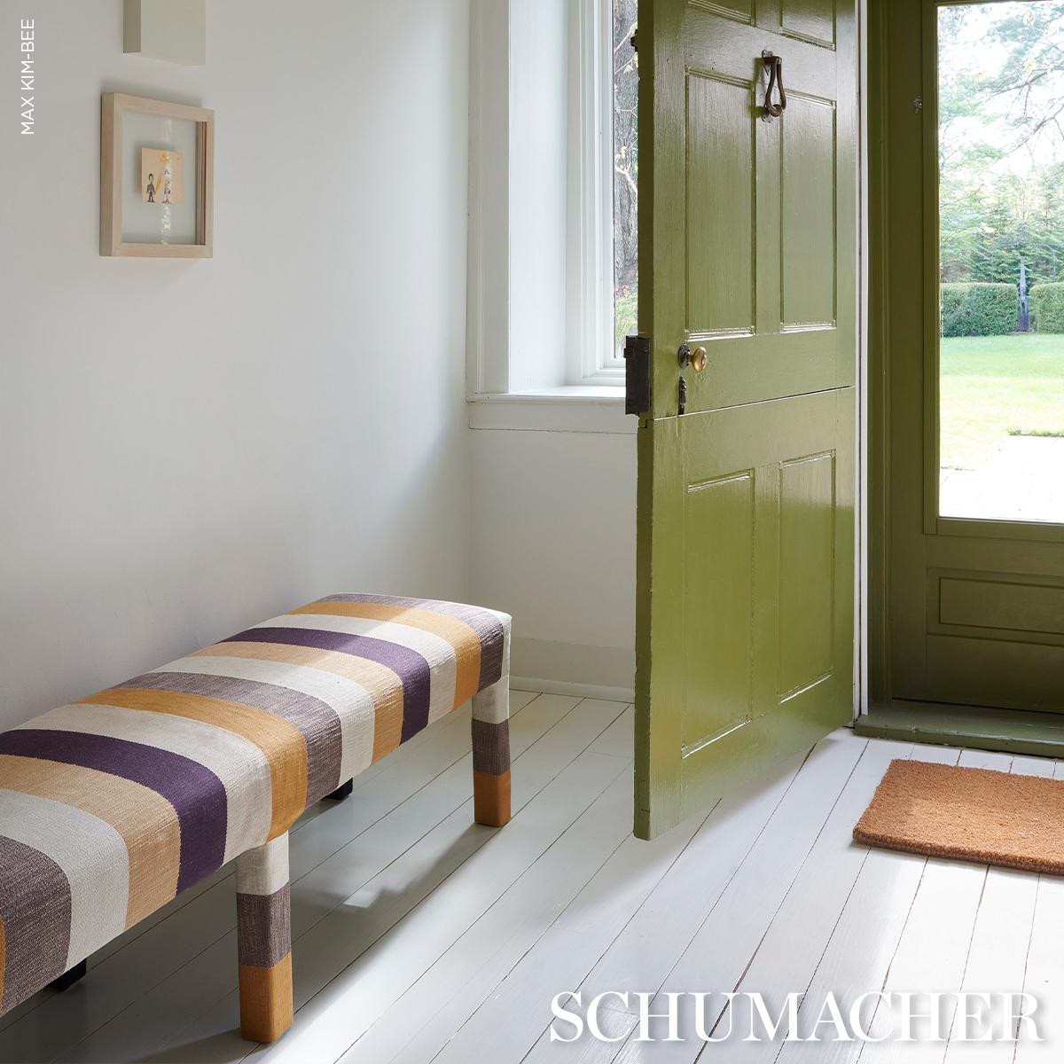 Schumacher Appino Stripe Ochre Fabric