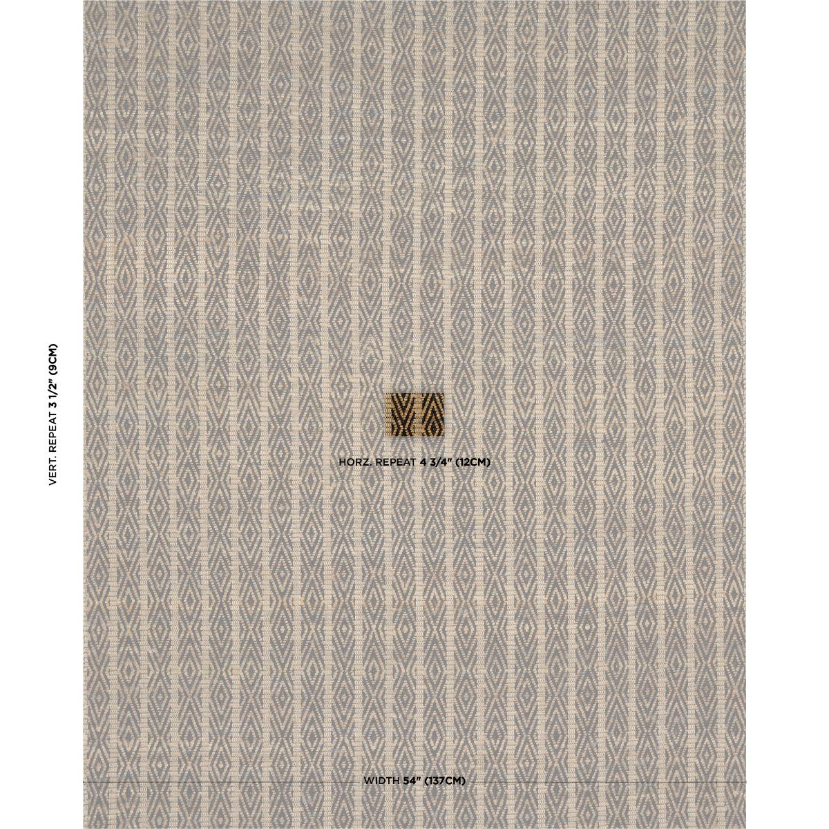 Schumacher Kyara Handwoven Brown & Black Fabric