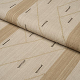 Schumacher Kapanga Embroidery Oat Fabric
