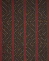 Schumacher Kapanga Embroidery Brown Fabric