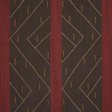 Schumacher Kapanga Embroidery Brown Fabric