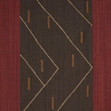 Schumacher Kapanga Embroidery Brown Fabric