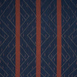 Schumacher Kapanga Embroidery Indigo Fabric
