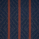 Schumacher Kapanga Embroidery Indigo Fabric