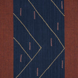 Schumacher Kapanga Embroidery Indigo Fabric