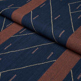 Schumacher Kapanga Embroidery Indigo Fabric