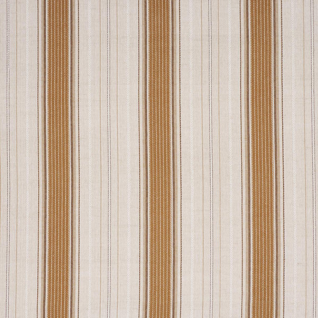Schumacher Idris Stripe Ochre Fabric