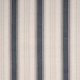 Schumacher Idris Stripe Indigo Fabric