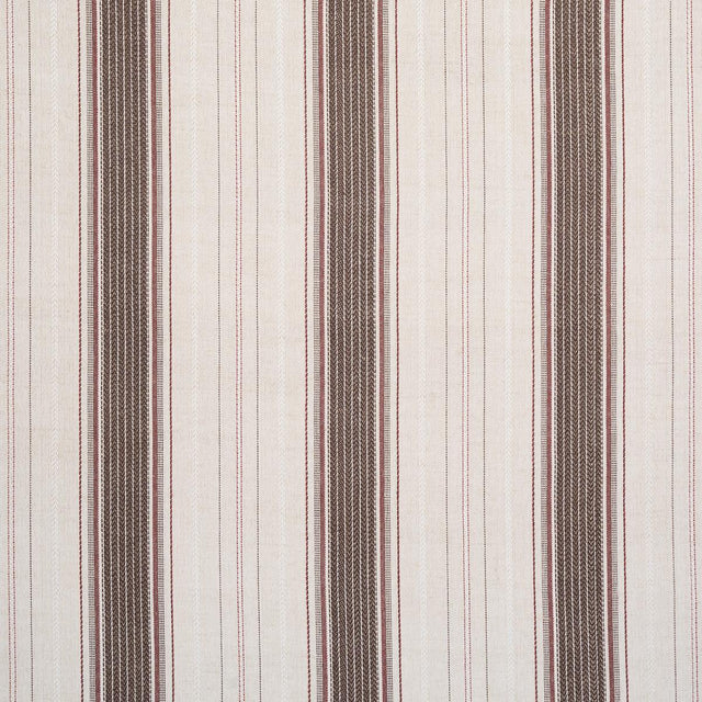 Schumacher Idris Stripe Brown Fabric