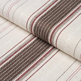 Schumacher Idris Stripe Brown Fabric