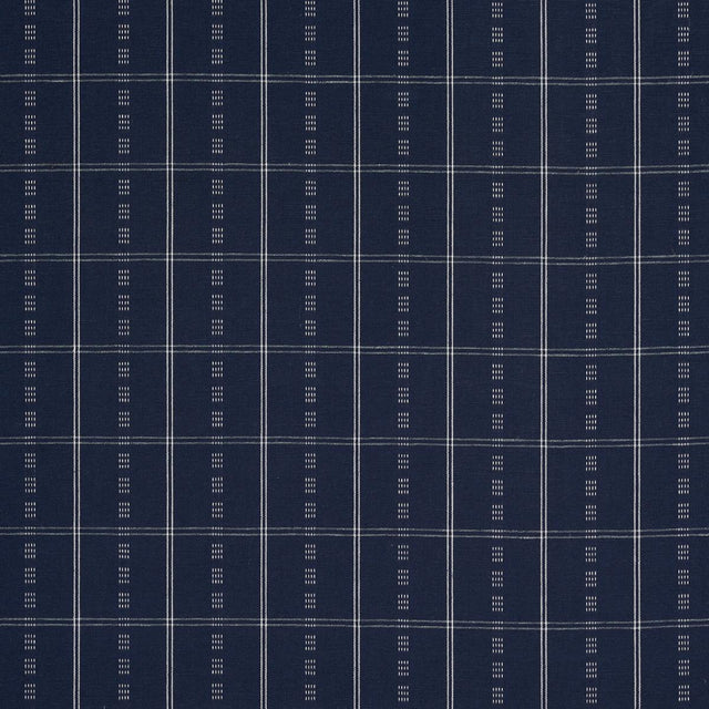 Schumacher Ayan Indigo Fabric