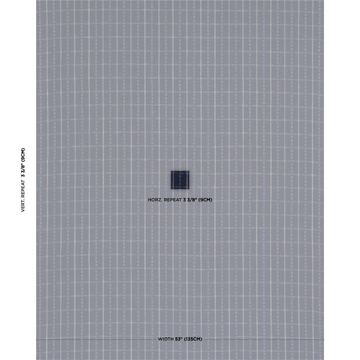 Schumacher Ayan Indigo Fabric