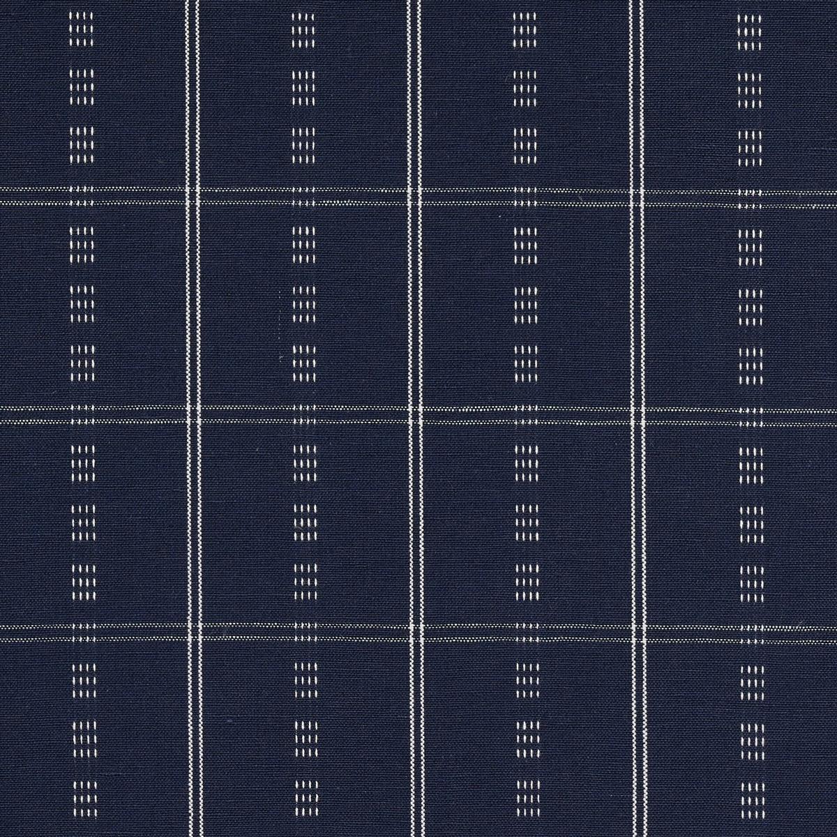 Schumacher Ayan Indigo Fabric