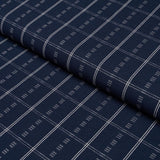 Schumacher Ayan Indigo Fabric