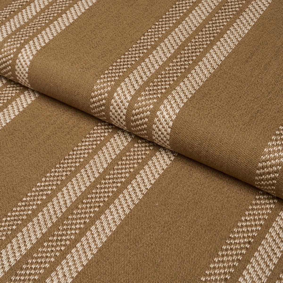 Schumacher Nor Stripe Ochre Fabric