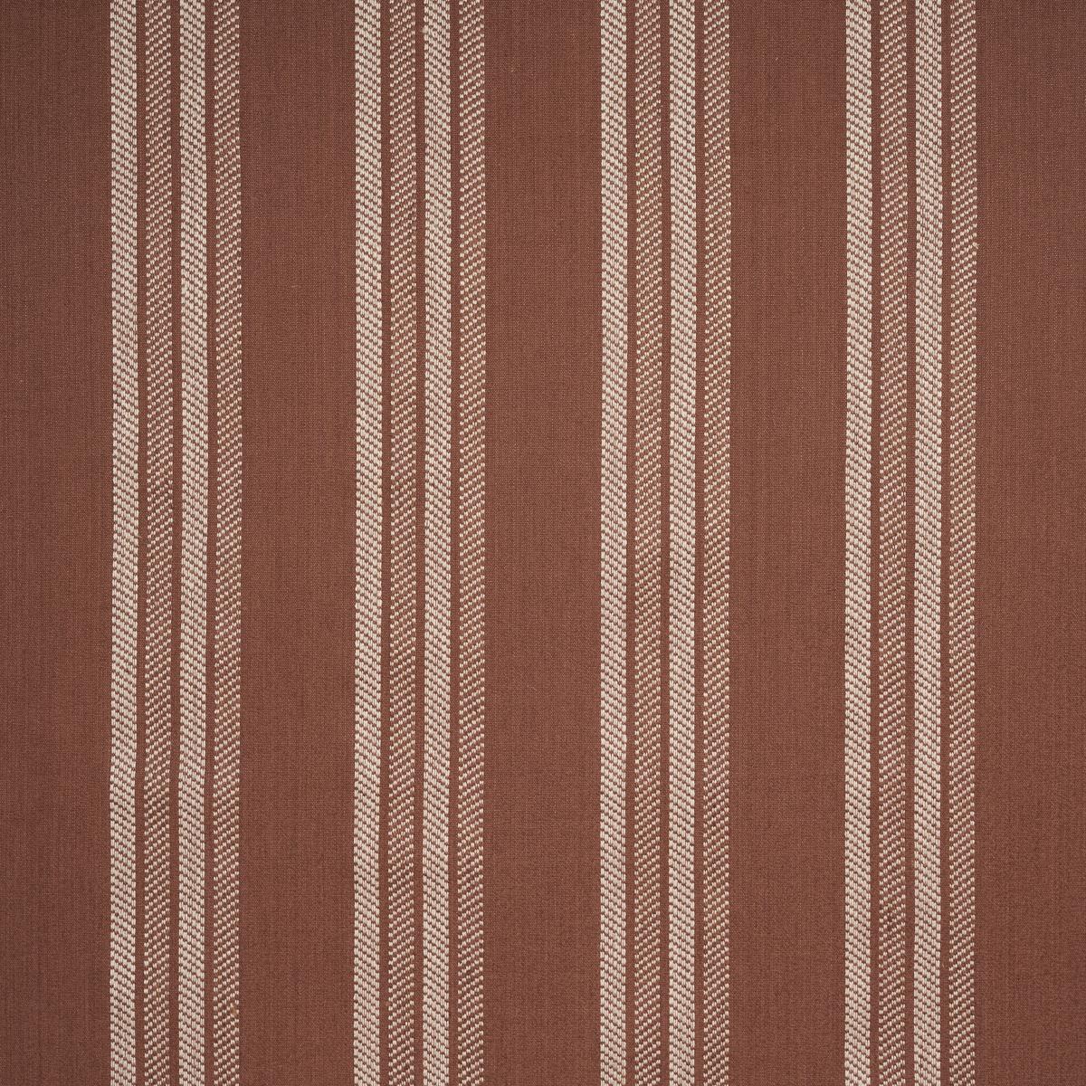 Schumacher Nor Stripe Teracotta Fabric