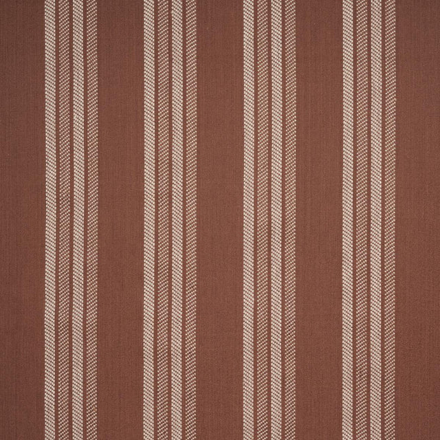 Schumacher Nor Stripe Teracotta Fabric