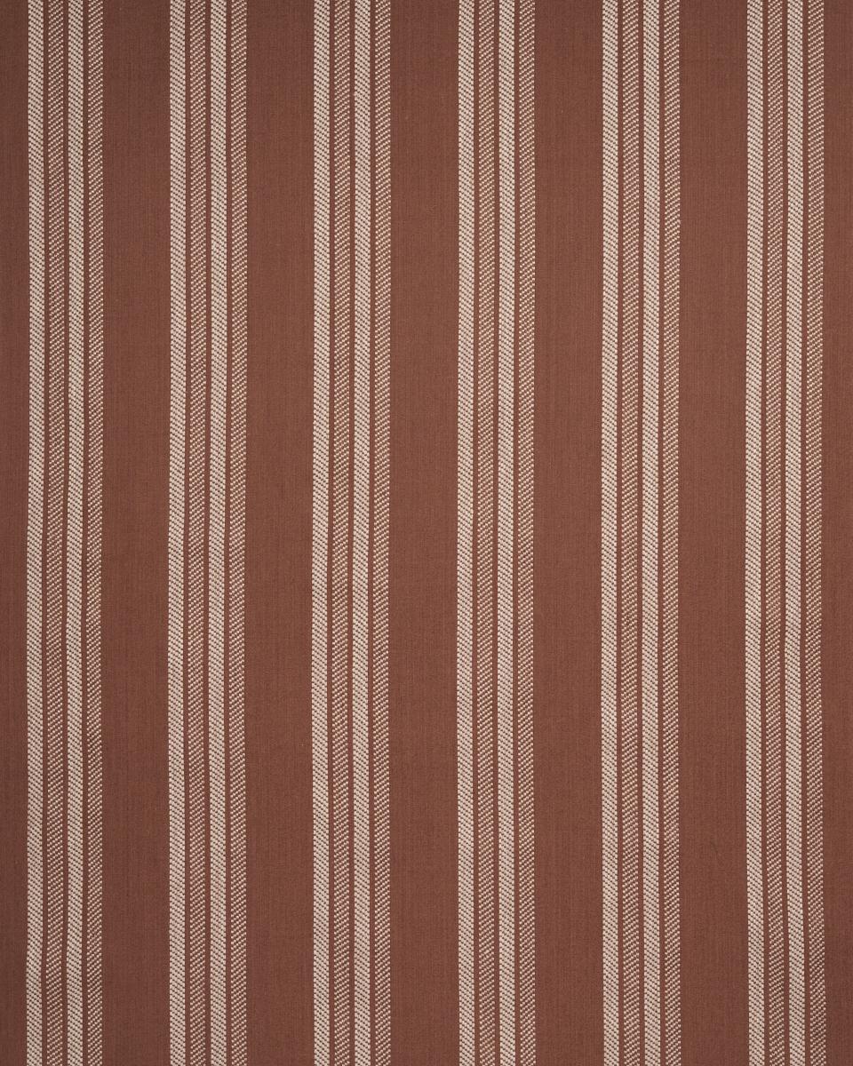 Schumacher Nor Stripe Teracotta Fabric