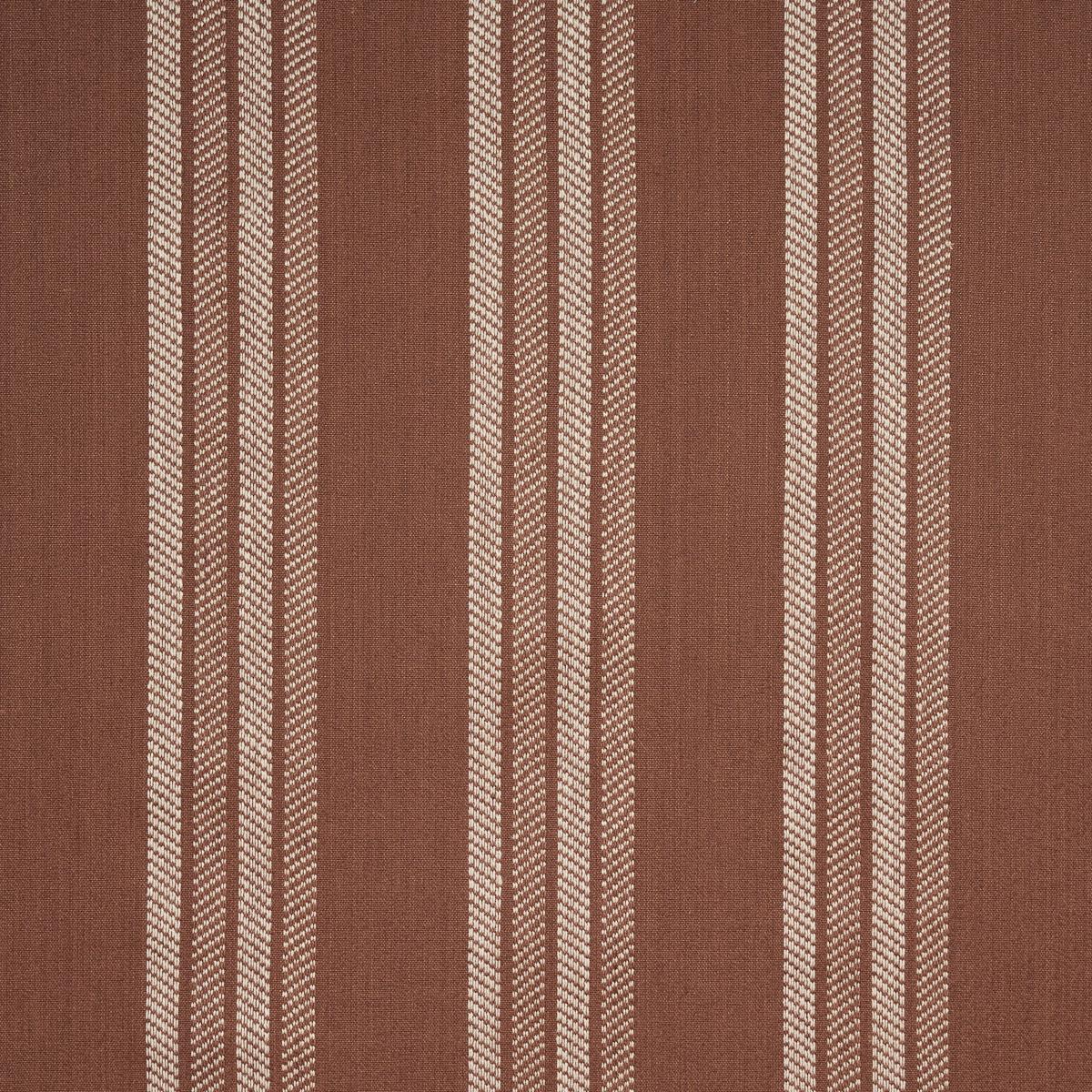 Schumacher Nor Stripe Teracotta Fabric
