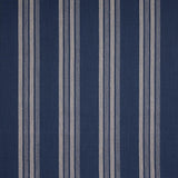 Schumacher Nor Stripe Indigo Fabric