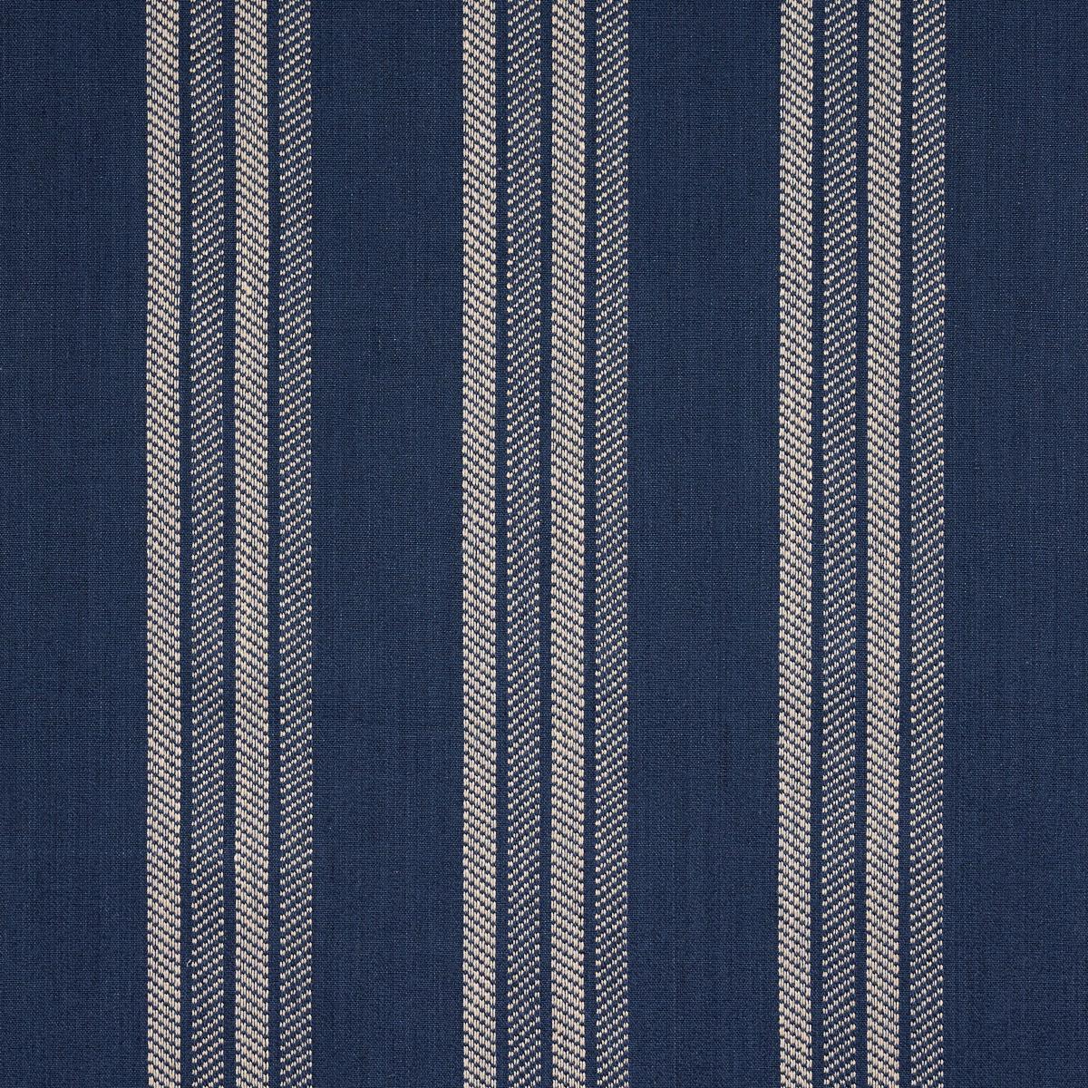 Schumacher Nor Stripe Indigo Fabric