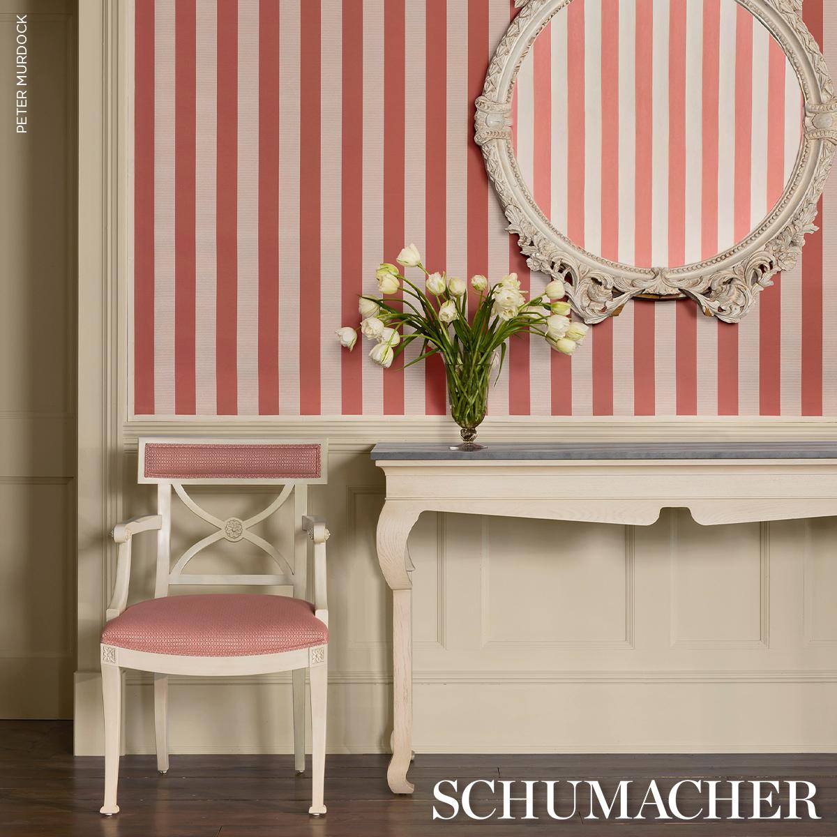 Schumacher Adams Damask Pink Fabric