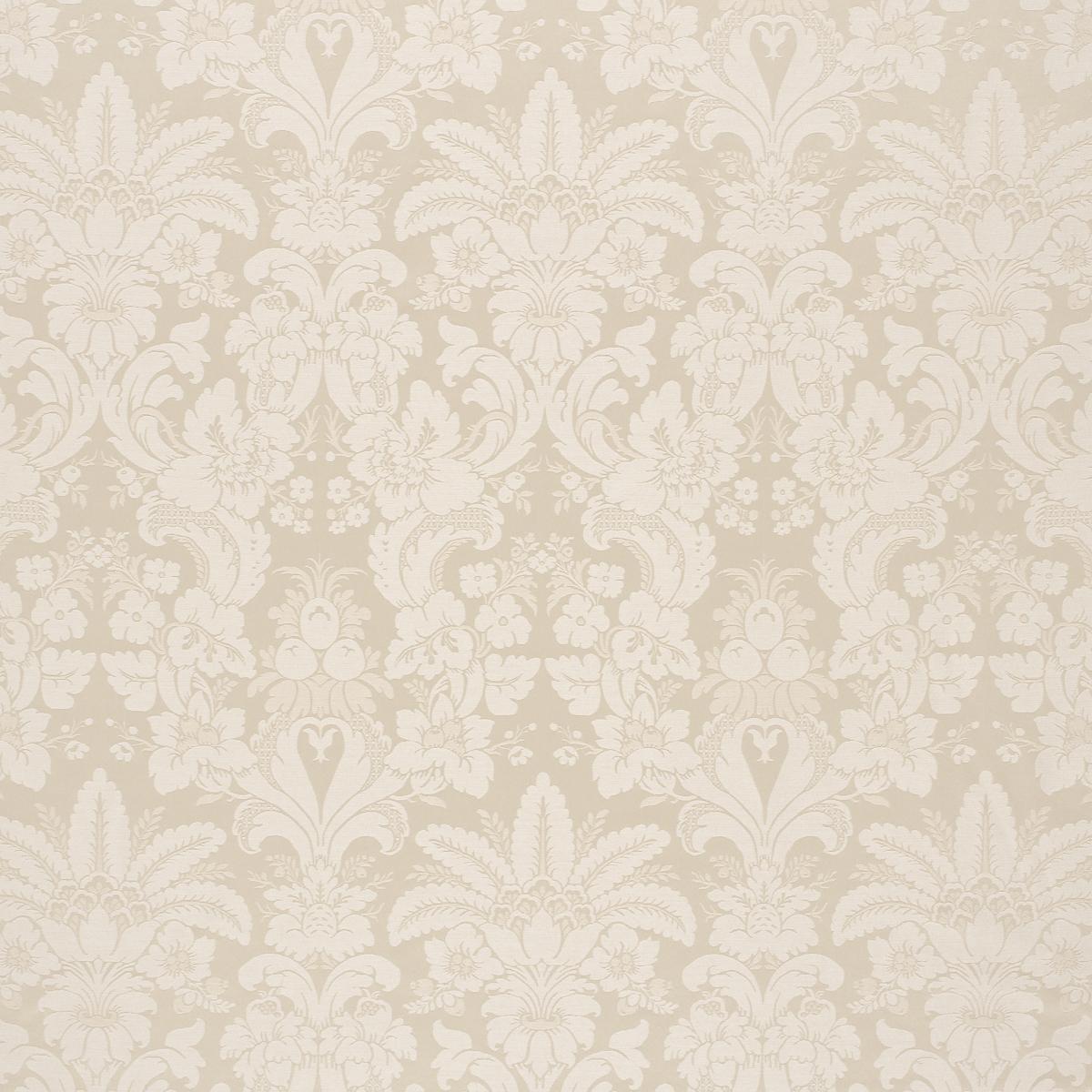 Schumacher Kennedy Damask Ivory Fabric