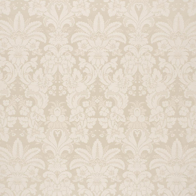 Schumacher Kennedy Damask Ivory Fabric