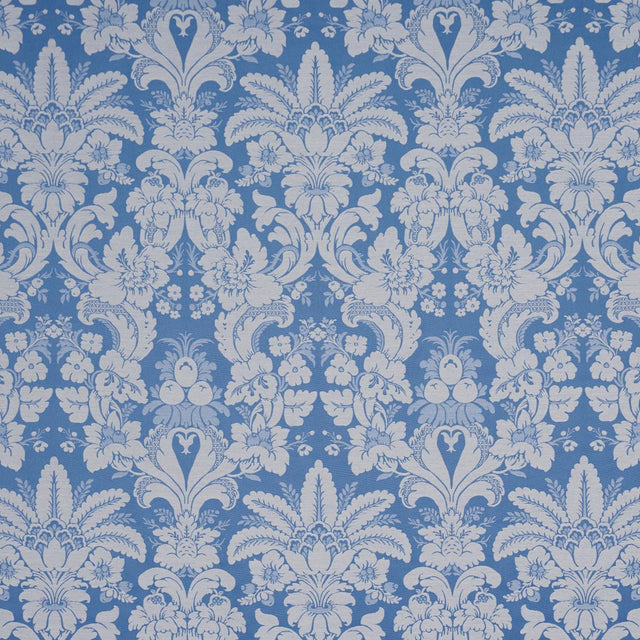 Schumacher Kennedy Damask Cobalt Fabric