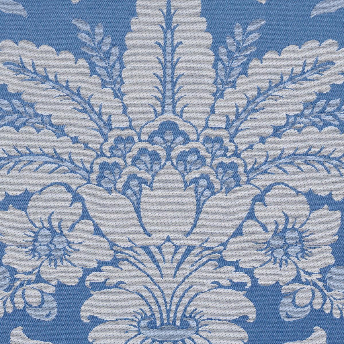 Schumacher Kennedy Damask Cobalt Fabric