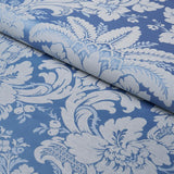 Schumacher Kennedy Damask Cobalt Fabric