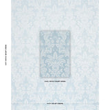 Schumacher Kennedy Damask Robin'S Egg Fabric