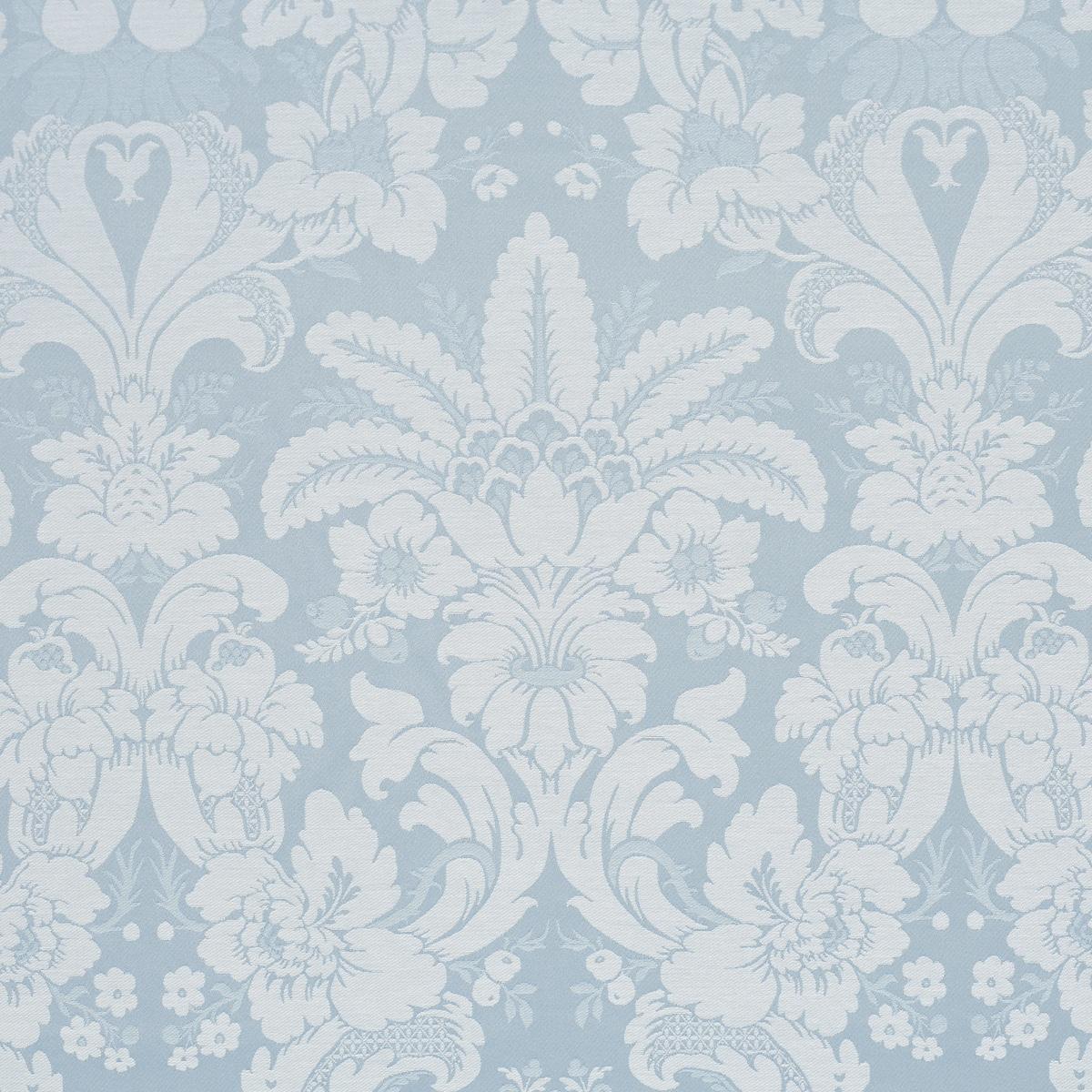 Schumacher Kennedy Damask Robin'S Egg Fabric