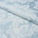 Schumacher Kennedy Damask Robin'S Egg Fabric