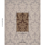 Schumacher Kennedy Damask Brown Fabric